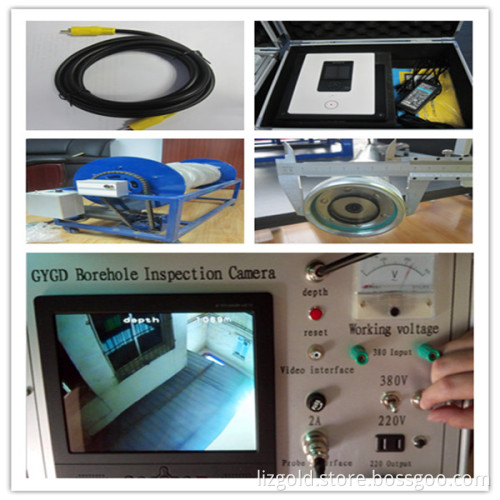 borehole inspection camera for geological water well survey